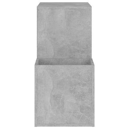 Skoskåp betonggrå 105x35,5x70 cm konstruerat trä