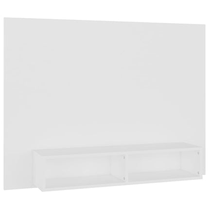 Väggmonterat tv-skåp vit 120x23,5x90 cm konstruerat trä