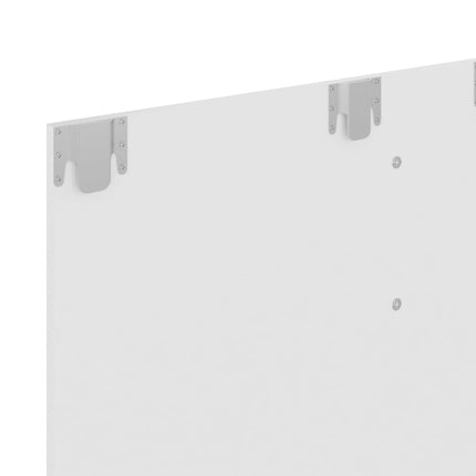 Väggmonterat tv-skåp vit 120x23,5x90 cm konstruerat trä
