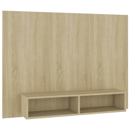 Väggmonterat tv-skåp sonoma-ek 120x23,5x90 cm konstruerat trä