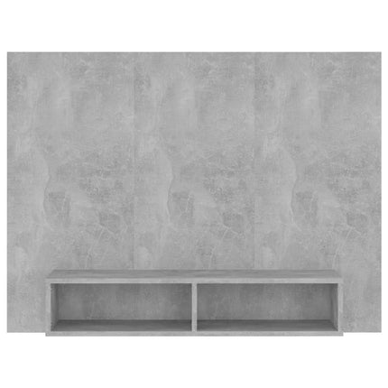 Väggmonterat tv-skåp betonggrå 120x23,5x90 cm konstruerat trä