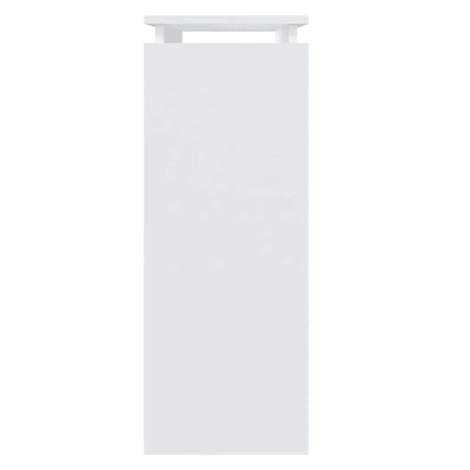 Konsolbord vit 80x30x80 cm konstruerat trä
