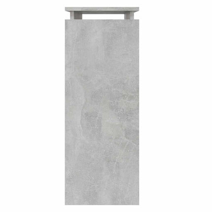 Sidobord betonggrå 80x30x80 cm konstruerat trä