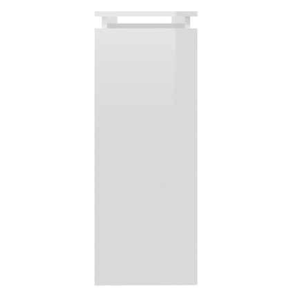 Konsolbord vit högglans 102x30x80 cm konstruerat trä
