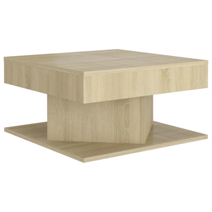 Soffbord sonoma-ek 57x57x30 cm konstruerat trä