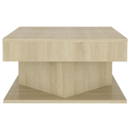 Soffbord sonoma-ek 57x57x30 cm konstruerat trä