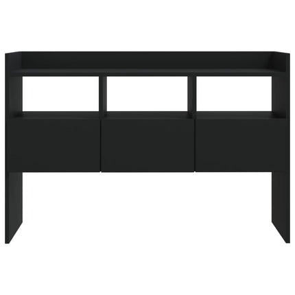 Skänk svart 105x30x70 cm konstruerat trä