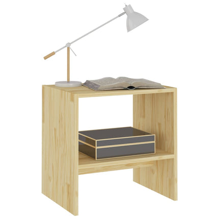 Sängbord 2 st 40x30,5x40 cm massiv furu