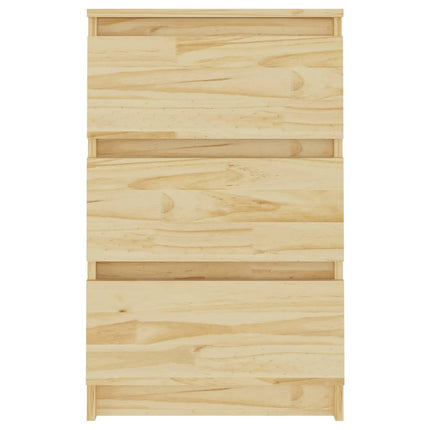 Sängbord 2 st 40x29,5x64 cm massiv furu