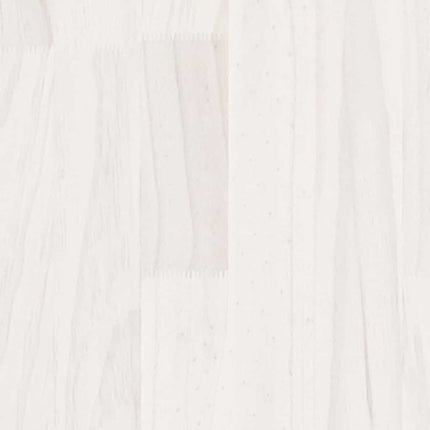 Sängbord 2 st vit 40x29,5x64 cm massiv furu