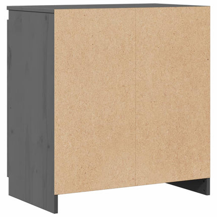 Skänk grå 60x36x65 cm massiv furu