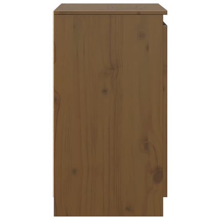 Skänk honungsbrun 60x36x65 cm massiv furu