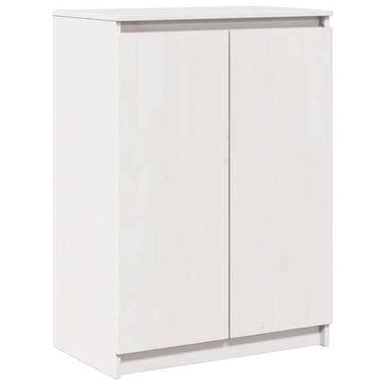 Skänk vit 60x36x84 cm massiv furu