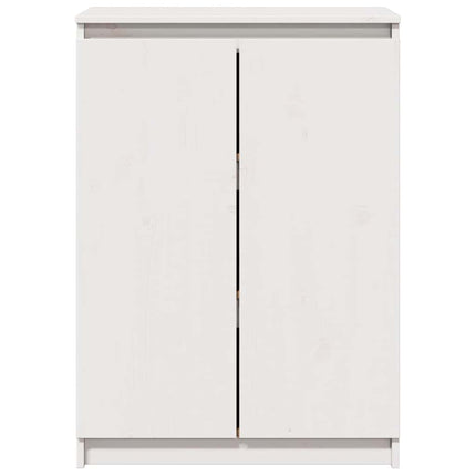 Skänk vit 60x36x84 cm massiv furu