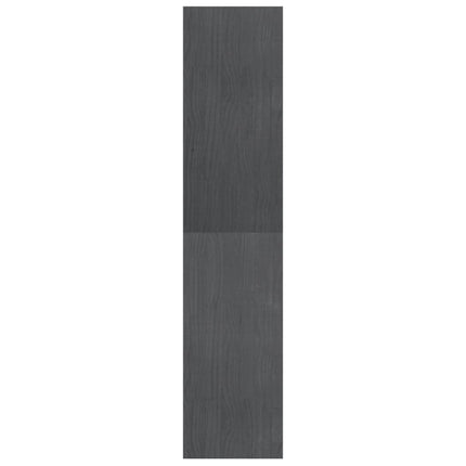 Bokhylla/Rumsavdelare grå 40x30x135,5 cm massiv furu
