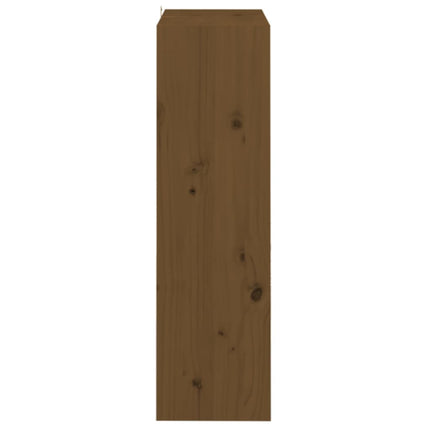 Bokhylla/Rumsavdelare honungsbrun 60x30x103,5 cm massiv furu