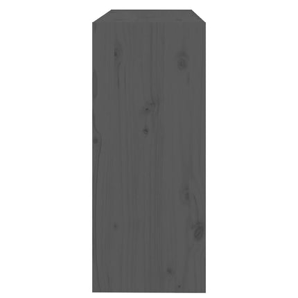 Bokhylla/Rumsavdelare grå 80x30x71,5 cm massiv furu
