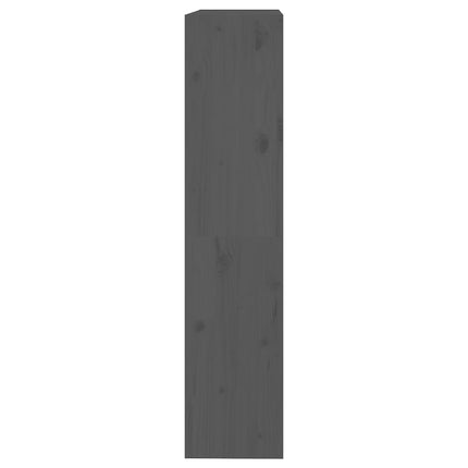 Bokhylla/Rumsavdelare grå 80x30x135,5 cm massiv furu