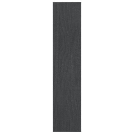 Bokhylla/Rumsavdelare grå 100x30x135,5 cm massiv furu