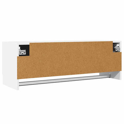 Klädhängare vit 100x32,5x35 cm konstruerat trä