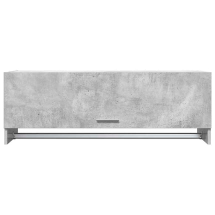 Garderob betonggrå 100x32,5x35 cm konstruerat trä