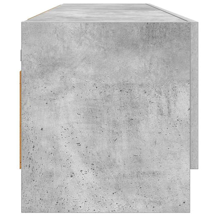 Garderob betonggrå 100x32,5x35 cm konstruerat trä