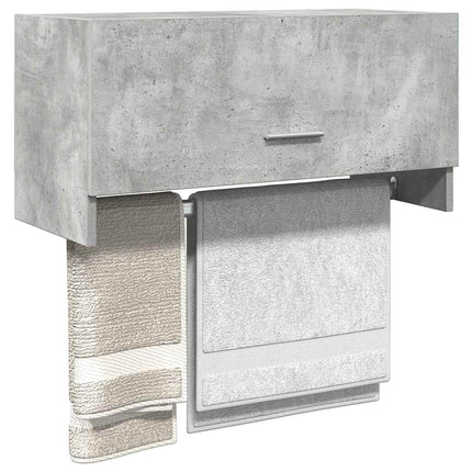 Garderob betonggrå 70x32,5x35 cm konstruerat trä