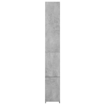 Badrumsskåp betonggrå 25x26,5x170 cm konstruerat trä