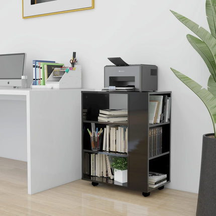 Skåp Med Hjul 60X35X75 Cm Konstruerat Trä