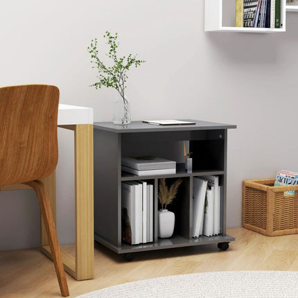 Skåp Med Hjul 60X45X60 Cm Konstruerat Trä