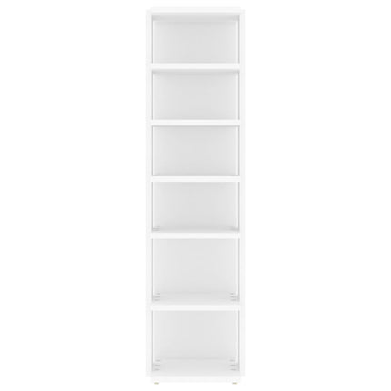 Skoskåp vit 27,5x27x102 cm konstruerat trä