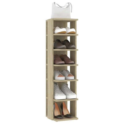 Skohyllor 2 st sonoma-ek 27,5x27x102 cm