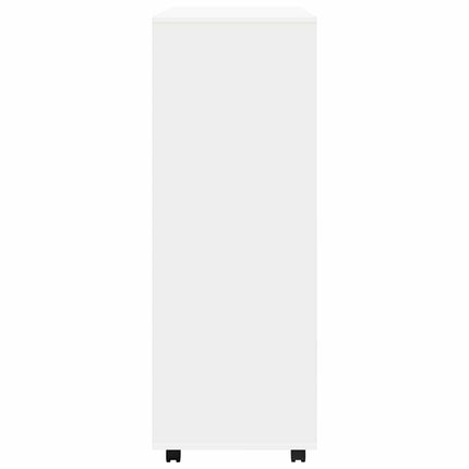 Klädhängare vit 80x40x110 cm konstruerat trä
