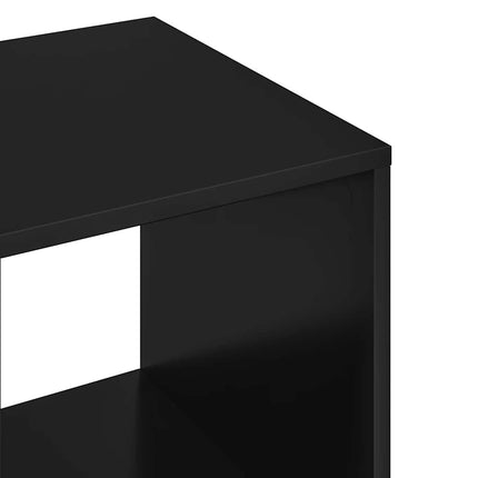 Garderob svart 80x40x110 cm konstruerat trä