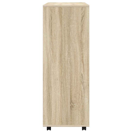 Garderob sonoma-ek 80x40x110 cm konstruerat trä