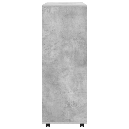 Garderob betonggrå 80x40x110 cm konstruerat trä
