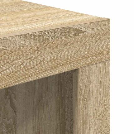 Soffbord sonoma-ek 50x50x35 cm konstruerat trä