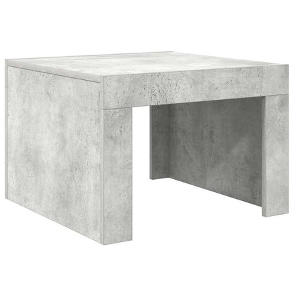 Soffbord betonggrå 50x50x35 cm konstruerat trä