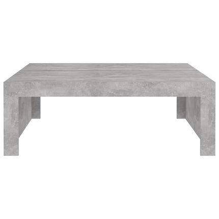 Soffbord betonggrå 100x100x35 cm konstruerat trä