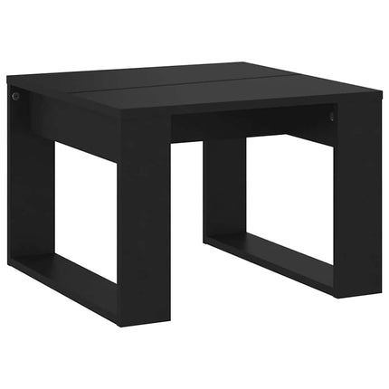 Sidobord svart 50x50x35 cm konstruerat trä