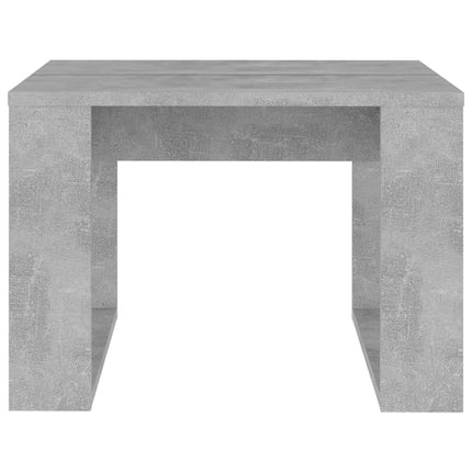 Sidobord betonggrå 50x50x35 cm konstruerat trä