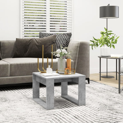 Sidobord betonggrå 50x50x35 cm konstruerat trä