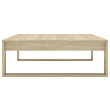 Soffbord sonoma-ek 100x100x35 cm konstruerat trä