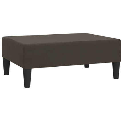 Fotpall mörkgrå 78x56x32 cm sammet