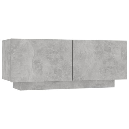 Sängbord betonggrå 100x35x40 cm konstruerat trä