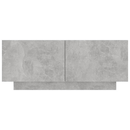 Sängbord betonggrå 100x35x40 cm konstruerat trä