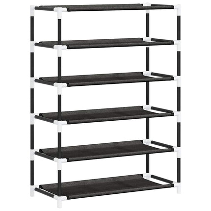 Skoförvaring 60x28x90 cm svart tyg