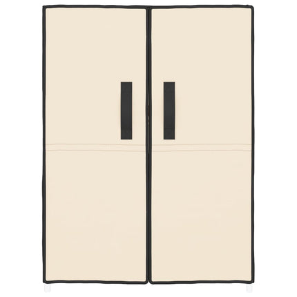 Skoskåp Grädde 60x28x90 cm tyg