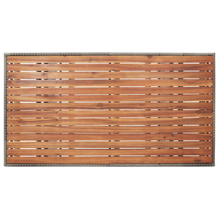 Trädgårdsbord grå 120x70x66 cm massivt akaciaträ