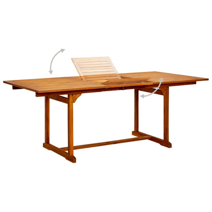 Trädgårdsbord (150-200)x100x75 cm massivt akaciaträ